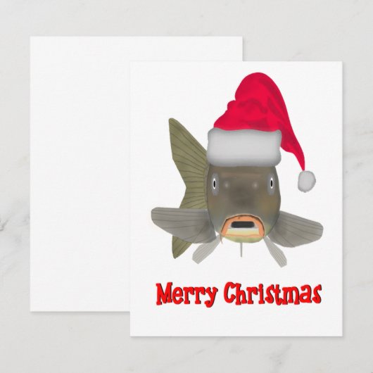 Kerstkarper Notitiekaartje (Voorkant / Achterkant)