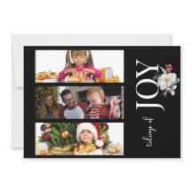 KERSTKART MET 3 FOTO'S - VREUGDE