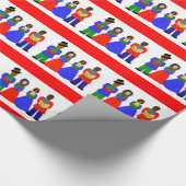 Kerstkartonnen kringlooppapier voor MEDley Cadeaupapier (Hoek)