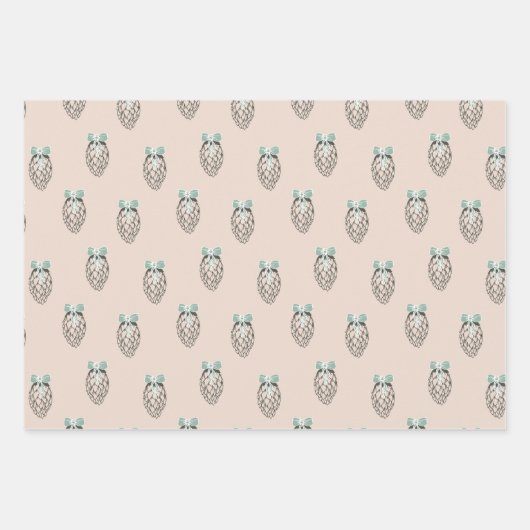 kerstkast inpakpapier vel (Voorkant 2)