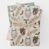 kerstkast inpakpapier vel (In situ)