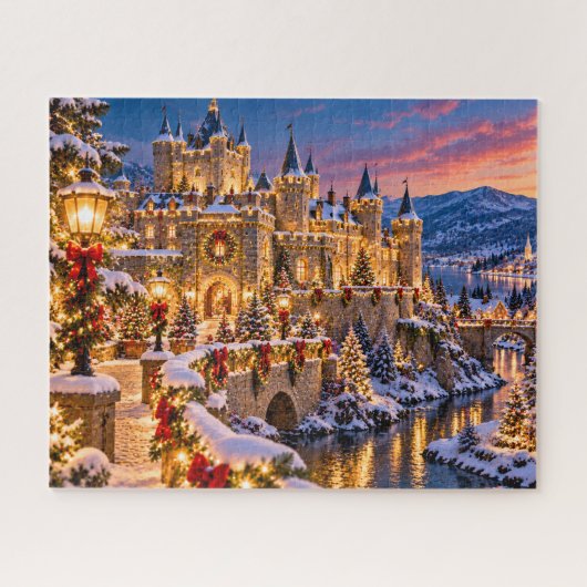 Kerstkasteel Legpuzzel (Horizontaal)
