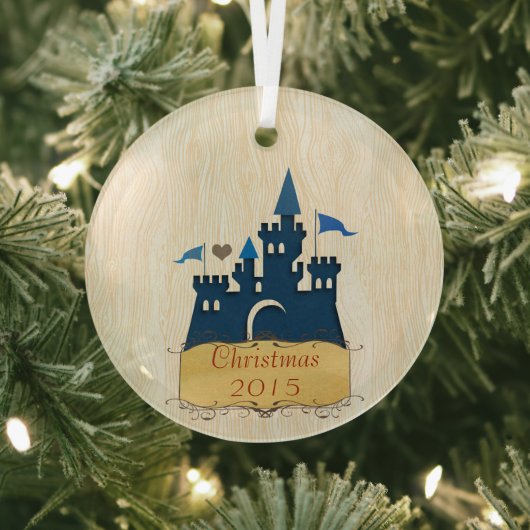 Kerstkasteel Vakantie Aandenken Ornament (Insitu)