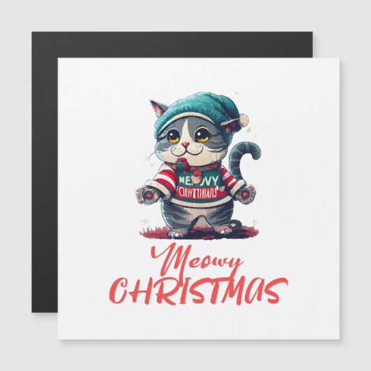Kerstkat (Voorkant / Achterkant)