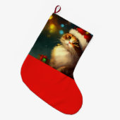 Kerstkat 3 grote kerstsok (Voorkant (Hangend))