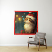 Kerstkat 3 wandkleed (In situ)