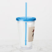 Kerstkat 3D Acryl Drinkbeker (Rechts)