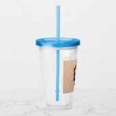 Kerstkat 3D Acryl Drinkbeker (Rechts)