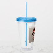 Kerstkat 3D Acryl Drinkbeker (Rechts)