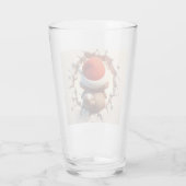 Kerstkat 3D Glas (Achterkant)