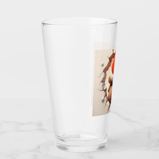 Kerstkat 3D Glas (Rechts)