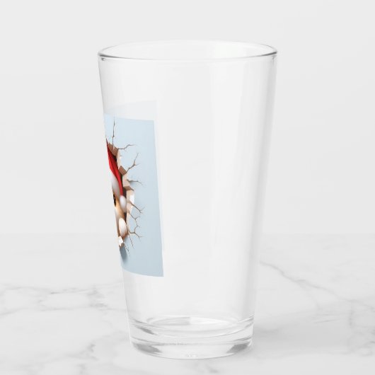 Kerstkat 3D Glas (Links)