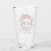 Kerstkat 3D Glas (Achterkant)