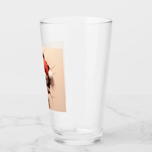 Kerstkat 3D Glas (Links)