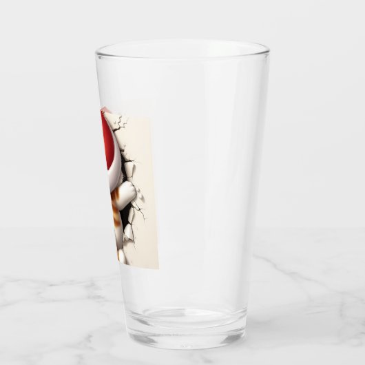 Kerstkat 3D Glas (Links)