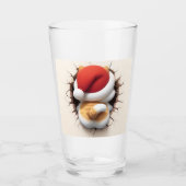 Kerstkat 3D Glas (Voorkant)