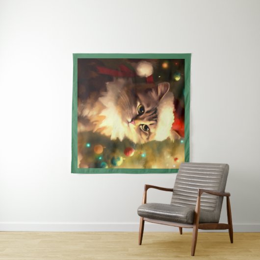 Kerstkat 4 wandkleed (In Situ (horizontaal))