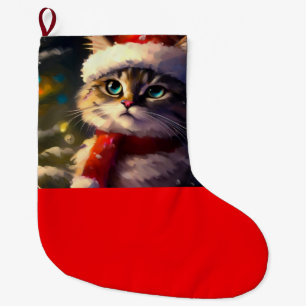 Kerstkat 5 grote kerstsok