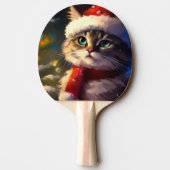 Kerstkat (5) tafeltennisbatje (Achterkant)