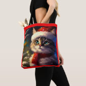 Kerstkat 5 tote bag (Dichtbij)