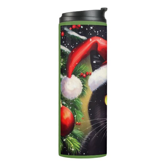 Kerstkat 6 thermosbeker (Gedraaid links)