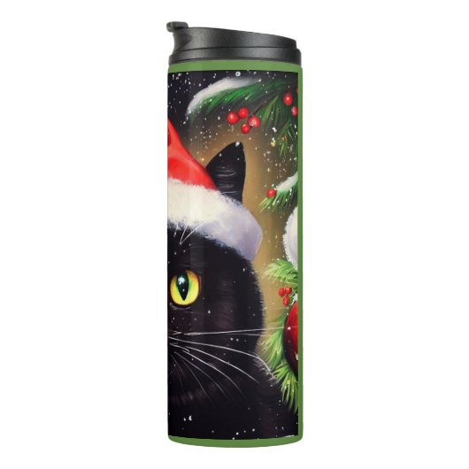 Kerstkat 6 thermosbeker (Geroteerd rechts)