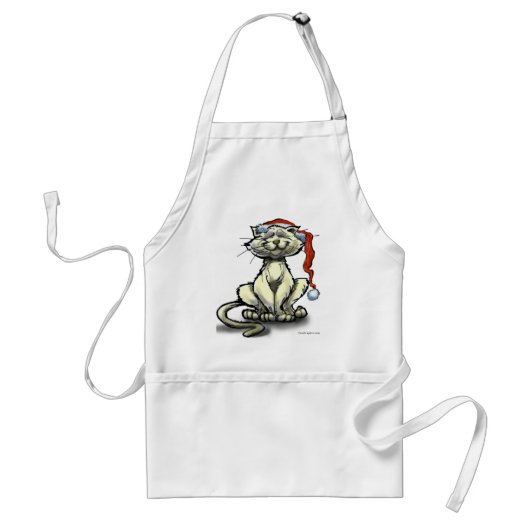 kerstkat Apron Standaard Schort (Voorkant)