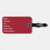 kerstkat bagagelabel (Achterkant horizontaal)