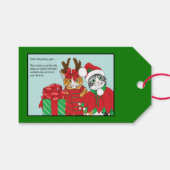 Kerstkat-boeddies Cadeaulabel (Voorkant (Horizontaal))