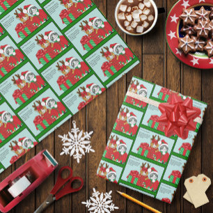 Kerstkat-boeddies Cadeaupapier