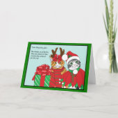 Kerstkat-boeddies Kaart (Voorkant)