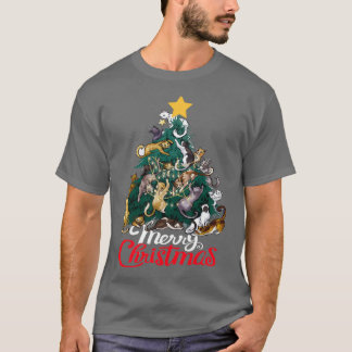 Kerstkat - boom - Kerstmis Funny 1 T-shirt