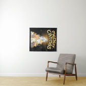 kerstkat-boombasis wandkleed (In Situ (horizontaal))