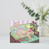 kerstkat-Briefkaart Briefkaart (Staand voorkant)