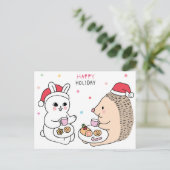 kerstkat-Briefkaart Briefkaart (Staand voorkant)