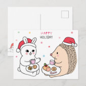 kerstkat-Briefkaart Briefkaart (Voorkant / Achterkant)