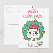 kerstkat-Briefkaart Briefkaart (Voorkant / Achterkant)