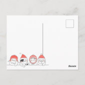 kerstkat-Briefkaart Briefkaart (Achterkant)