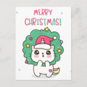 kerstkat-Briefkaart Briefkaart (Voorkant)