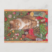 kerstkat-briefkaart  briefkaart (Voorkant)