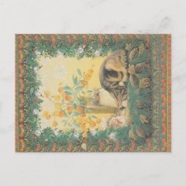 kerstkat-briefkaart  briefkaart