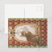 kerstkat-briefkaart  briefkaart (Voorkant / Achterkant)