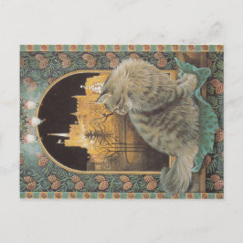 kerstkat-briefkaart  briefkaart