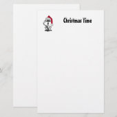 kerstkat briefpapier (Voorkant / Achterkant)