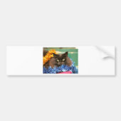 kerstkat bumpersticker (Voorkant)