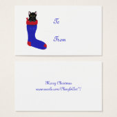 Kerstkat, cadeau labels, visitekaartjes (Voorkant /achterkant)