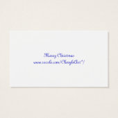 Kerstkat, cadeau labels, visitekaartjes (Achterkant)