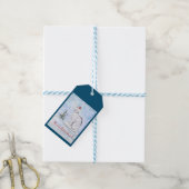 Kerstkat cadeaubijslage cadeaulabel (Met Touw)