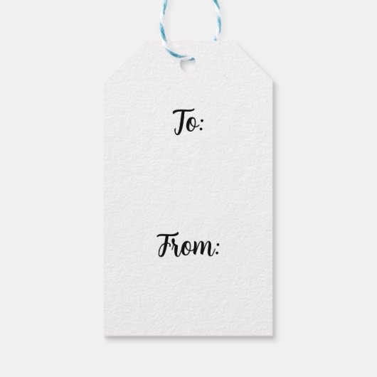 Kerstkat Cadeaulabel (Achterkant)