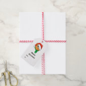 kerstkat cadeaulabel (Met Touw)